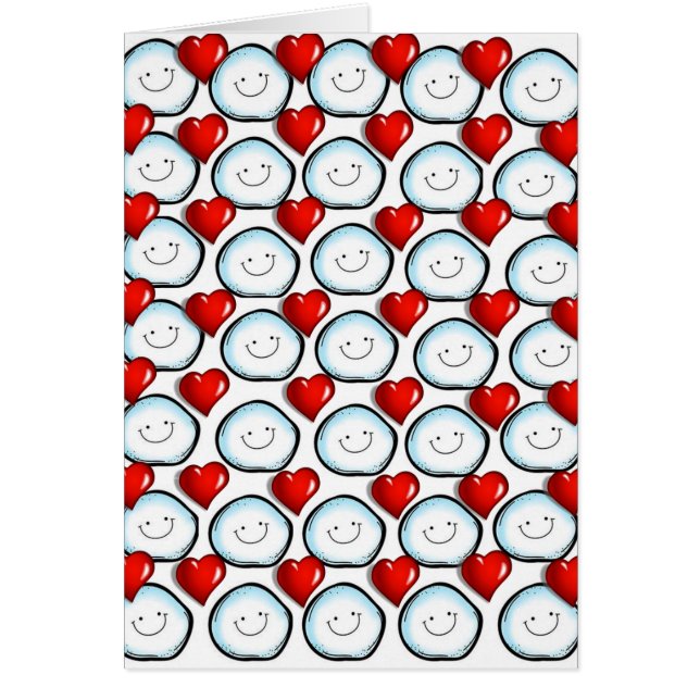 Kort för hälsning på Alla hjärtans dag (Framsidan)