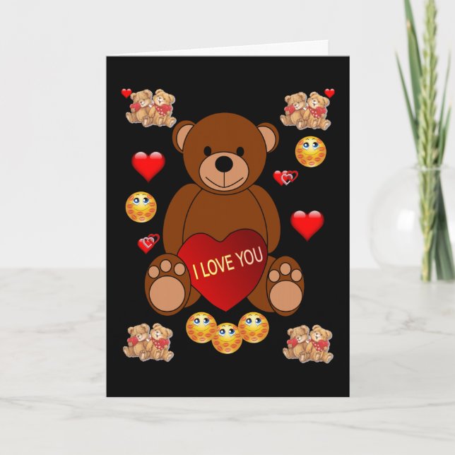 Kort för hälsning på Alla hjärtans dag (Framsida)