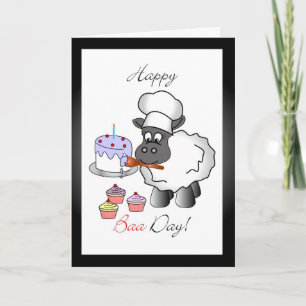 Kort för hälsning på bakerfödelsedag