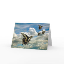 Kort för hälsning - Smör i Cloudy Himlar