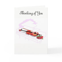 Kort för hälsning:tänka på dig Violin & Piano