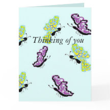 Kort för hälsning/tankar om dig