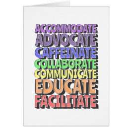 Kort för hälsning (tom inuti) En lärardag