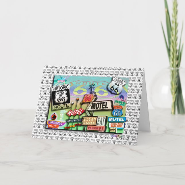 Kort för hälsning - väg 66 Mor 18SQ (Framsida)