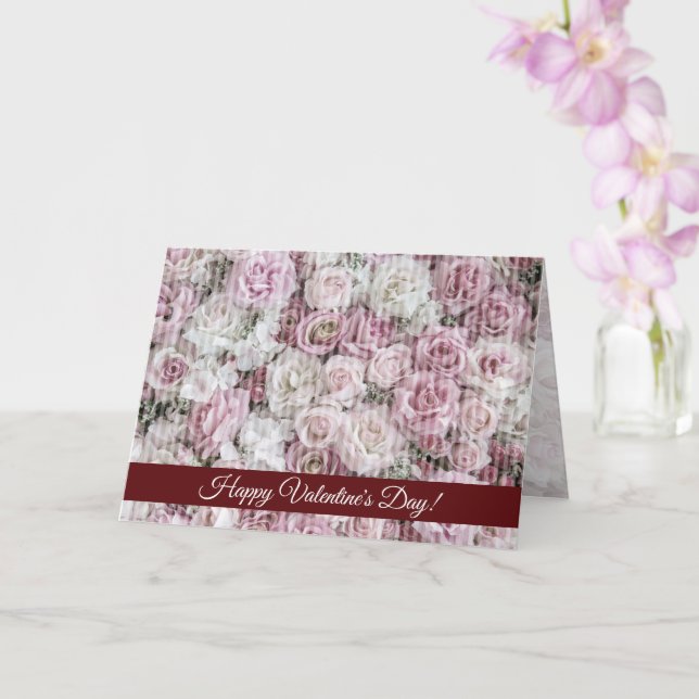 Kort för hälsning - Viktoriskt Ro-kollage (Orkide)