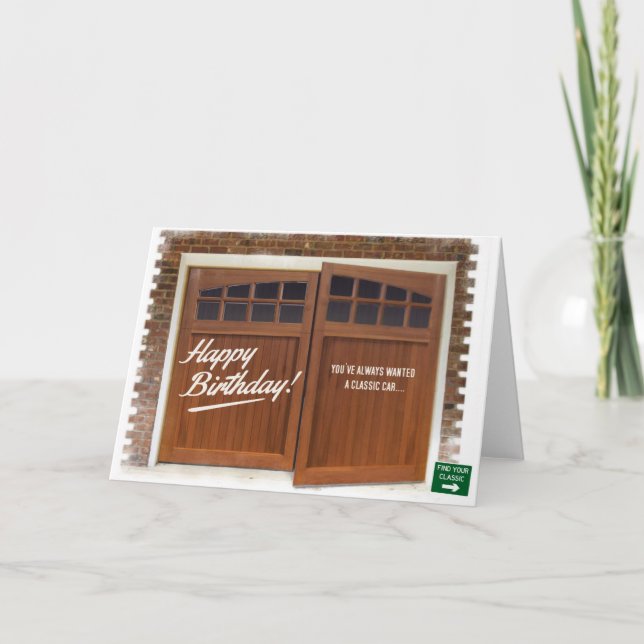 Kort för hälsningar för Esprit klassikerbil (Framsida)