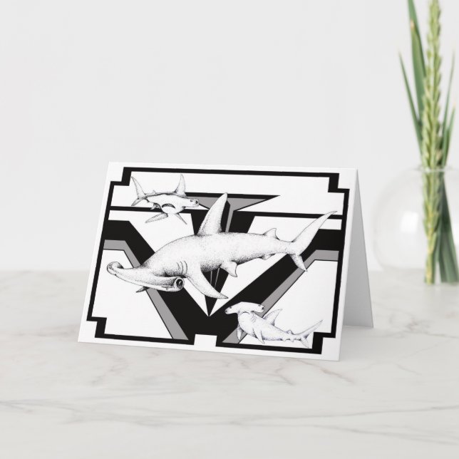 Kort för Hammerheadhajhälsning (Framsida)