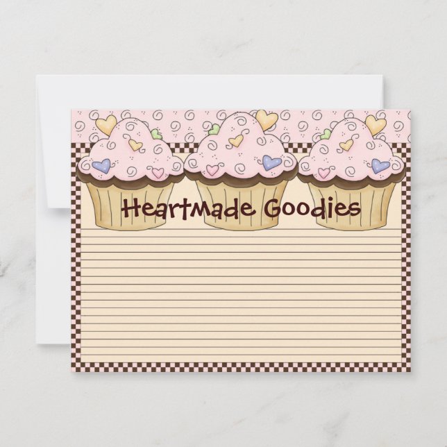 Kort för hämtning av cupkaka (Framsida)