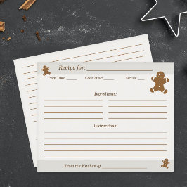 Kort för hämtning av julklapp för pepparkaksgubbe