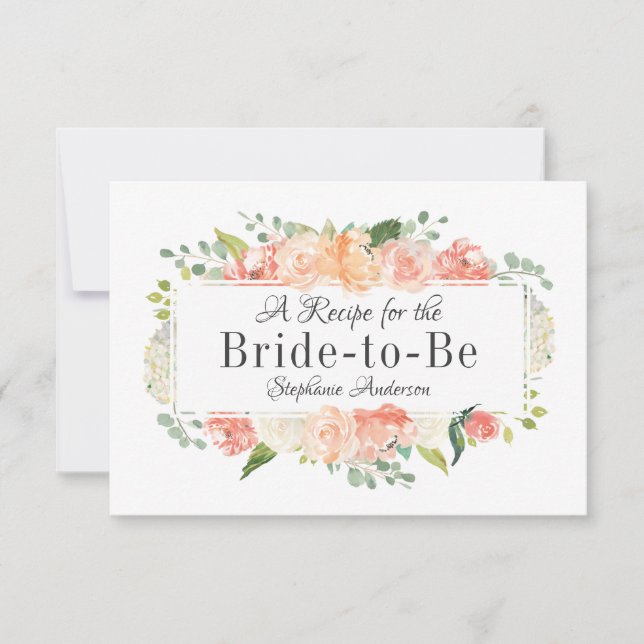 Kort för hämtning av Möhippan Peach Blommigt Medle (Framsida)