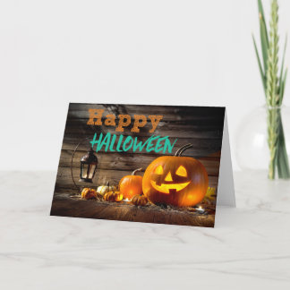 Kort för happy halloween för jack o