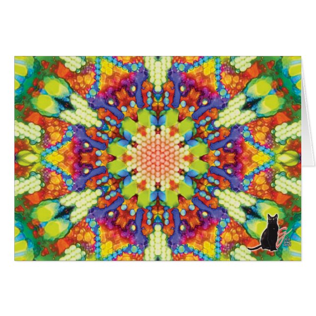 Kort för härlighetKaleidoscopehälsning (Framsidan Horizontal)