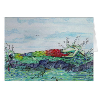 Kort för havsstänksjöjungfru