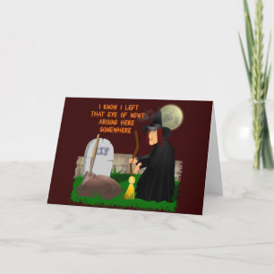 Kort för häxa- och NewtHalloween hälsning