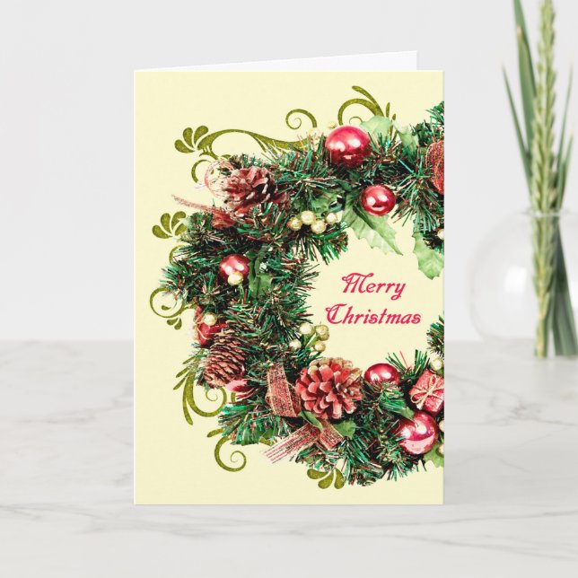 Kort för Helgdag av julkrans (Framsida)