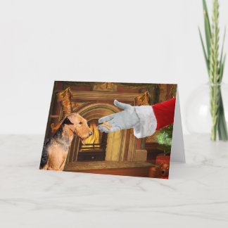 Kort för helgdag för AiredaleTerrierjul