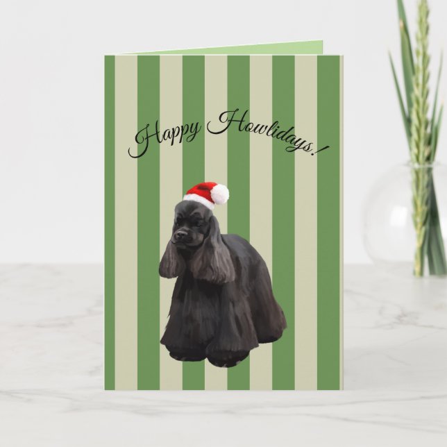 Kort för helgdag för amerikancockerspanielSpaniel (Framsida)