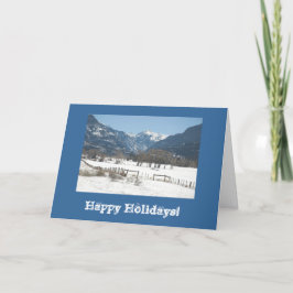Kort för helgdag för foto för Ridgway dalvinter