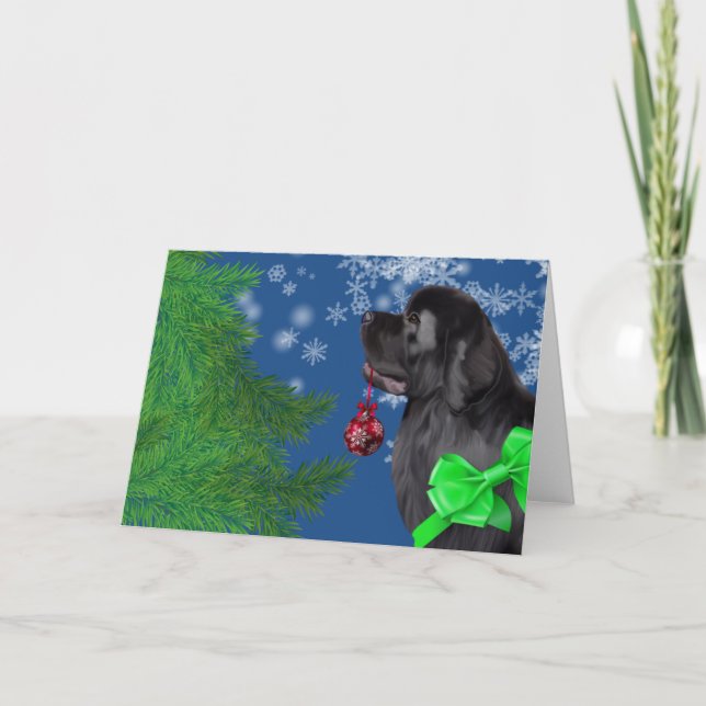 Kort för helgdag för Newfoundland julprydnad (Framsida)