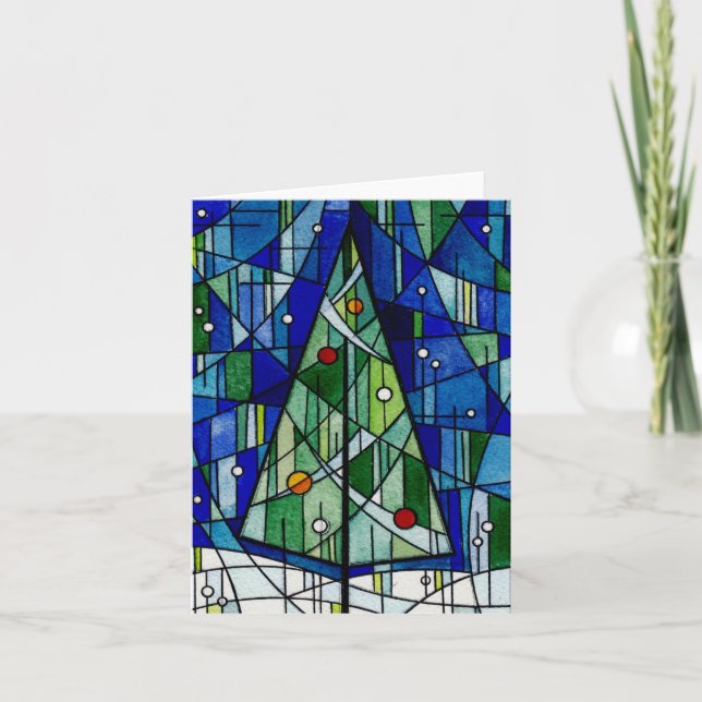 Kort för helgdag "på för en vinternatt", Ascalon (Framsida)