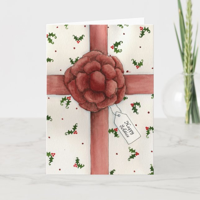 Kort för helgdagpilbågeSolstice (Framsida)