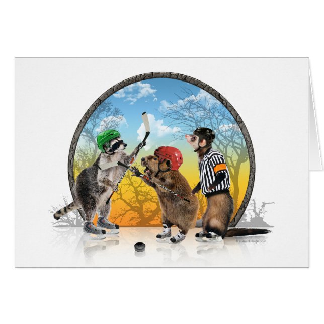 Kort för hockeynötkreaturklassiker (Framsidan Horizontal)