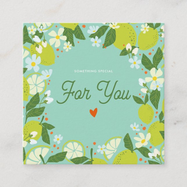 Kort för hölje för Citrus Garden - informationskor (Framsida)