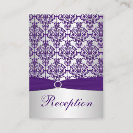 Kort för hölje för silver och Lila