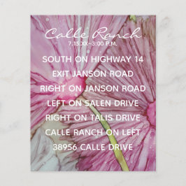 Kort för hölje i bröllop-turkos och lavender