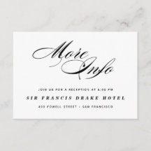 Kort för hölje i elegant bröllop