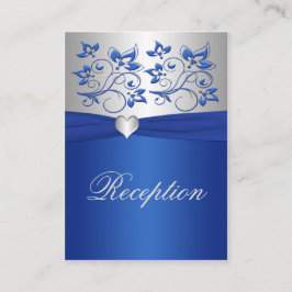 Kort för hölje i royal Blue och Silver