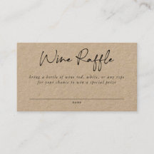 Kort för hölje i vin