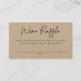 Kort för hölje i vin