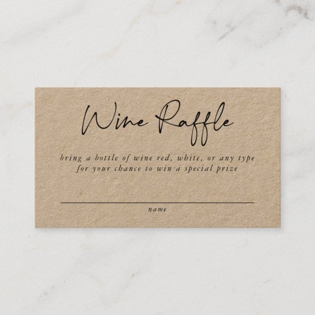 Kort för hölje i vin (Framsida)