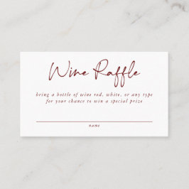 Kort för hölje i vin