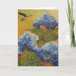 Kort för hummingbird- och blåttvanlig