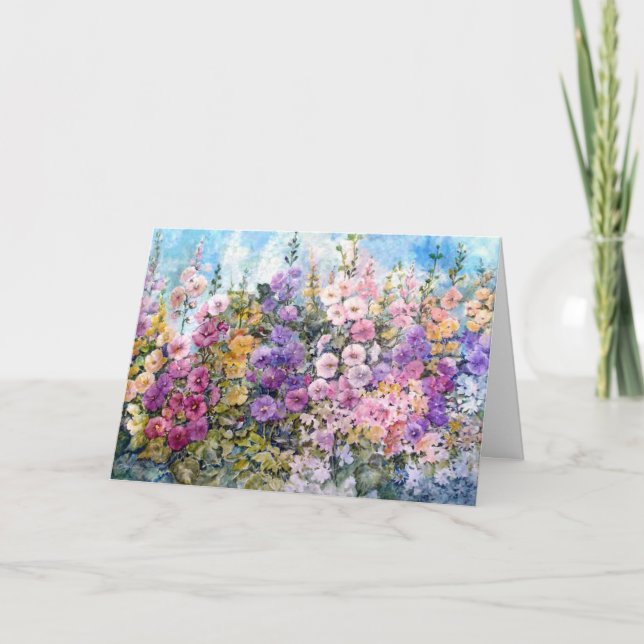 Kort "för Hummingbirdhimmel" hälsning (Framsida)