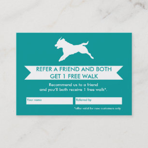 Kort för hundfotgängareremiss - Personalizable