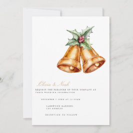 Kort för inbjudan att bjuda in julklapp till elega