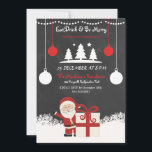 Kort för inbjudan till julparet i Chalkboard Stil<br><div class="desc">Elegant Chalkboard jul Party / Julfest bjudande mall . Underbar till använda till middag party,  imponera på dina vänner med den här julfestens festinbjudan.</div>