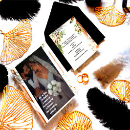 Kort för inbjudan till lyxbröllop - Elegant Bride