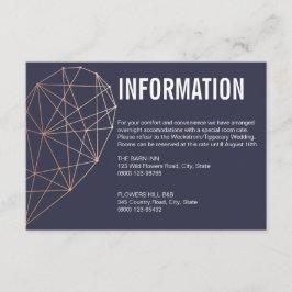 Kort för informationshölje | Ro Guld hjärta