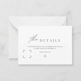 Kort för informationshölje, svartvitt enkelt