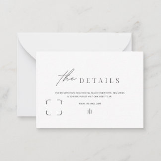 Kort för informationshölje, svartvitt enkelt