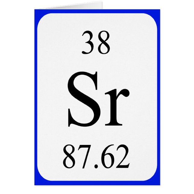 Kort för inslag 38 - Strontiumvit (Framsidan)