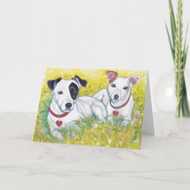 Kort för jackRussell hälsning (Framsida)