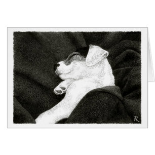 Kort för jackRussell Terrier - "salighet ",