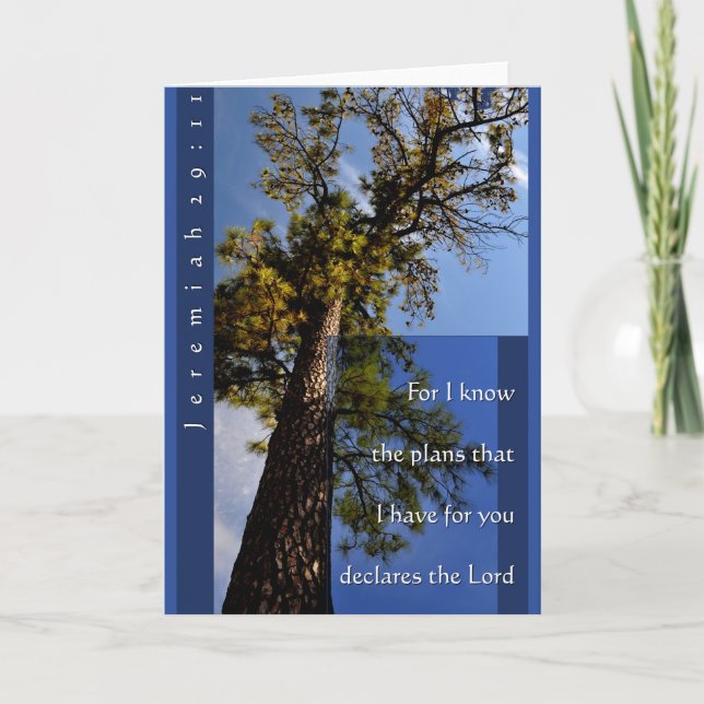 Kort för Jeremiah 29:11hälsning (Framsida)