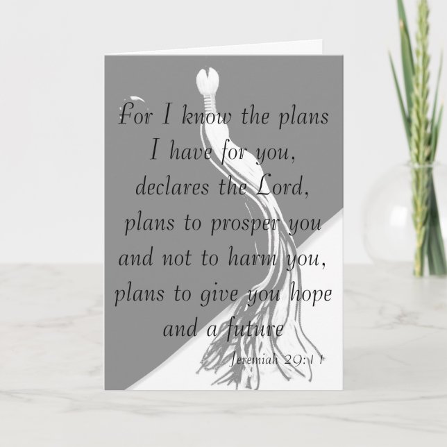 Kort för Jeremiah 29:11studenten (Framsida)