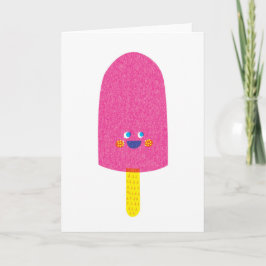 Kort för jordgubbePopsiclehälsning